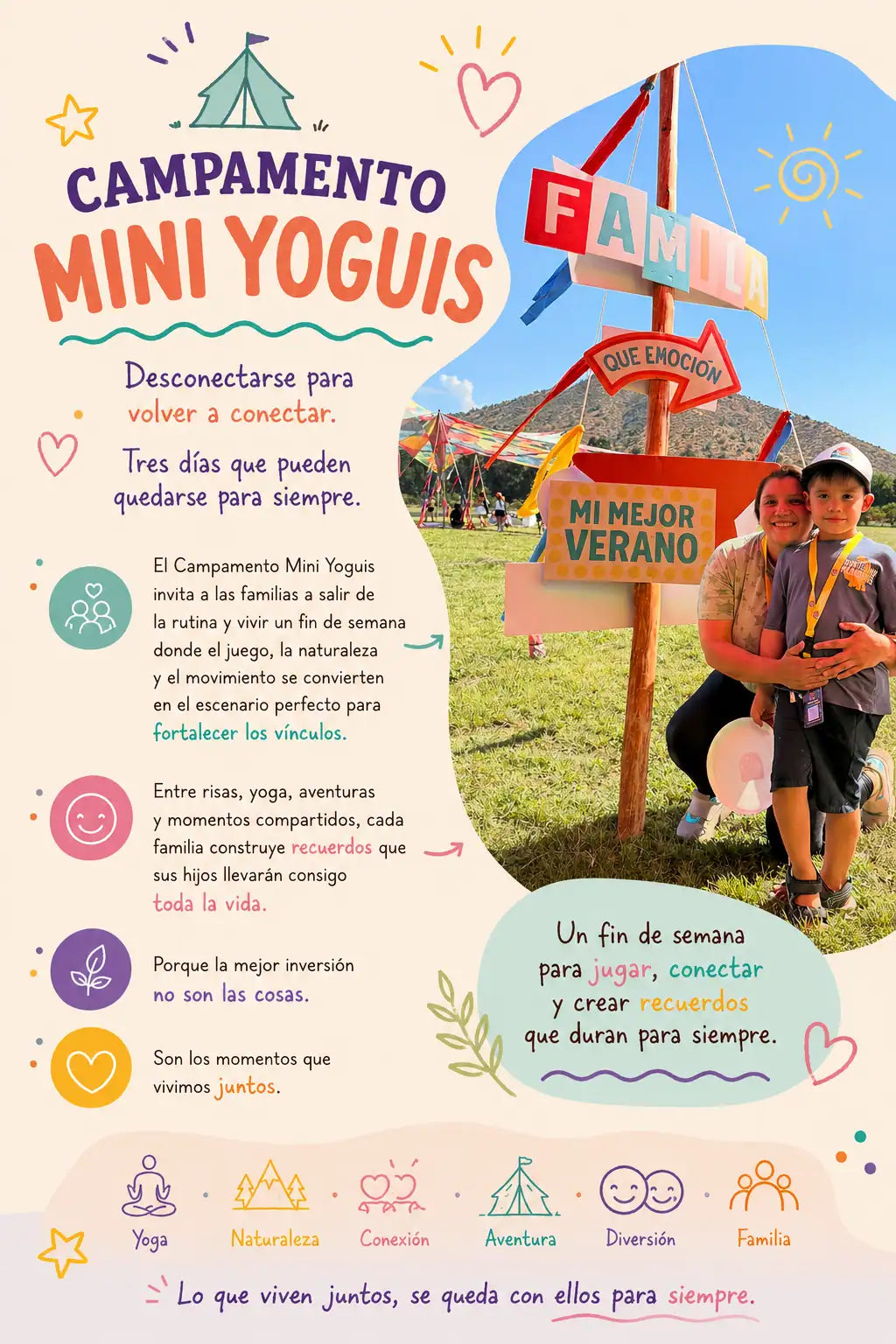 Cupo Adulto - Sector A - Pieza Compartida en Campamento Mini Yoguis 2027